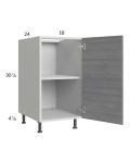 Euro Grey 18" Full Height Door Base Cabinet