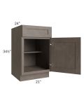 Natural Grey Shaker 21" Base Cabinet
