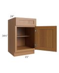 Artisan Walnut Shaker 21" Base Cabinet