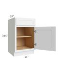 Stratus White 21" Base Cabinet