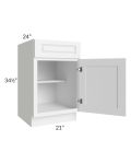 Dakota White 21" Base Cabinet