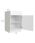 Venetian White Gloss 21"  Base Cabinet