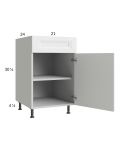 Harbor White 21" Base Cabinet