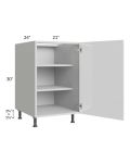 Milan White Gloss 21" Full Height Door Base Cabinet
