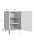 Milan White Matte 21" Full Height Door Base Cabinet