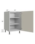 Milan Beige Matte 21" Full Height Door Base Cabinet