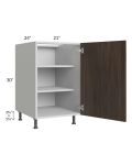 Milan Cafe 21" Full Height Door Base Cabinet