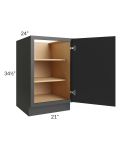 Vienna Black 21" Full Height Door Base Cabinet