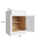 Stratton White Shaker 24" Base Cabinet