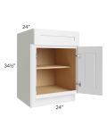 Southport White Shaker 24" Base Cabinet