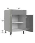 Milan Grey Gloss 24" Base Cabinet