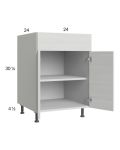 Euro White Grain 24" Base Cabinet