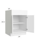 Venetian White Matte 24"  Base Cabinet
