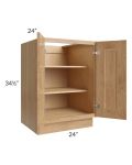 Tuscan Timber 24" Full Height Door Base Cabinet