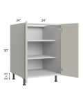 Milan Beige Matte 24" Full Height Door Base Cabinet