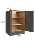 Salem Dark Grey 24" Full Height Door Base Cabinet