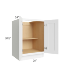 Brilliant White Shaker 24" Full Height Door Base Cabinet
SW-B24FH-Assembled