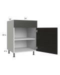 Euro Cafe 24" Base Cabinet with 1 door