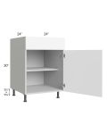 Milan White Matte 24" Base Cabinet (1 door)