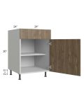 Milan Pecan 24" Base Cabinet (1 door)