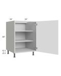 Milan White Matte 24" Full Height Door Base Cabinet (1 door)