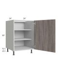 Milan Hazel 24" Full Height Door Base Cabinet (1 door)