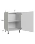 Euro Gloss White 24" Full Height Door Base Cabinet with 1 door
