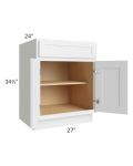 Stratus White 27" Base Cabinet