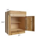 Prairie Shaker 27" Base Cabinet