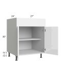 Milan White Gloss 27" Base Cabinet