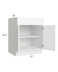 Venetian White Gloss 27"  Base Cabinet