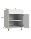 Harbor White 27" Base Cabinet