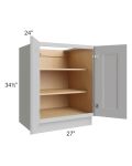 Tuscan Painted Grey 27" Full Height Door Base Cabinet