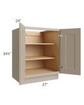 Tuscan Oyster 27" Full Height Door Base Cabinet
