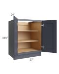 Midtown Indigo Shaker 27" Full Height Door Base Cabinet