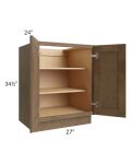 Midtown Mocha Shaker 27" Full Height Door Base Cabinet