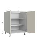 Milan Beige Matte 27" Full Height Door Base Cabinet