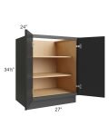 Vienna Black 27" Full Height Door Base Cabinet