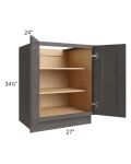 Salem Dark Grey 27" Full Height Door Base Cabinet