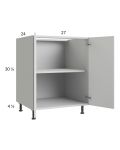Harbor White 27" Full Height Door Base Cabinet