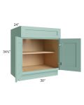 Midtown Mint Green Shaker 30" Base Cabinet