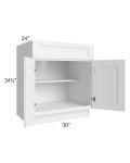 Providence White 30" Base Cabinet