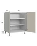 Milan Beige Matte 30" Full Height Door Base Cabinet