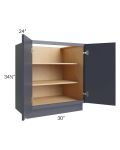 Vienna Indigo 30" Full Height Door Base Cabinet