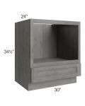 Providence Slate Grey 30" Microwave Base Cabinet 
