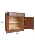 Phoenix Caramel Glaze 33" Base Cabinet