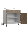 Milan Pecan 33" Base Cabinet