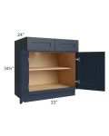 Southport Blue Shaker 33" Base Cabinet