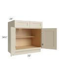 Stratton Khaki Shaker 33" Base Cabinet