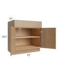 Township Rift Oak 33" Full Height Door Base Cabinet